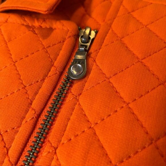 NWOT Clemson UG Apparel Quilted Moto Vest Orange Tigers Logo Size Medium - Picture 3 of 13